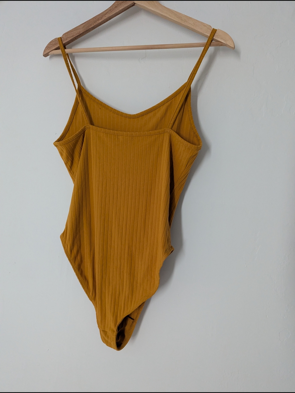 Mustard Ribbed Bodysuit - Picture 2 of 2